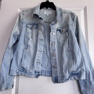 AND Light Wash Denim Jacket in Faded Blue